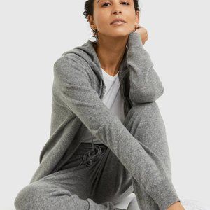 Mongolian Cashmere Full-Zip Hoodie